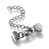 Tarnish Resistant 304 Stainless Steel Curb Chain Extender STAS-K195-25P-04-1