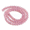 Baking Paint Transparent Glass Beads Strands DGLA-F029-J4mm-4