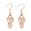 Brass Dangle Earrings EJEW-B002-03G-1