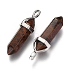 Synthetic Mahogany Obsidian Pointed Pendants G-F295-03F-2