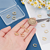 16Pcs 4 Colors Rack Plating Brass Pave Cubic Zirconia Snap on Bails KK-AR0003-55G-3