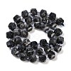 Natural Larvikite Beads Strands G-B125-O05-01-3