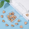 20Pcs 2 Colors 1-Hole Alloy Shank Buttons BUTT-GF0001-22-6