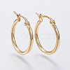 304 Stainless Steel Hoop Earrings EJEW-F105-12G-1