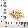 Brass Micro Pave Cubic Zirconia Pendants KK-F898-03G-3