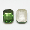 Pointed Back Glass Rhinestone Cabochons RGLA-T079-13x18mm-20-2