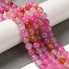 Dyed & Heated Natural Dragon Veins Agate Beads Strands G-P539-A01-02-2