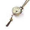 Alloy Round Pendant Necklace Quartz Pocket Watch X-WACH-N011-07A-2