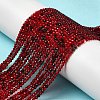 Transparent Glass Beads Strands GLAA-H027-01C-2