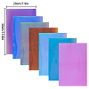 Clear Glitter PVC Vinyl Fabrics DIY-GF0001-71-2