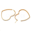 304 Stainless Steel Heart Hoop Earrings EJEW-S242-01G-J-1