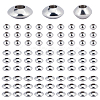 90Pcs 3 Style Brass Spacer Beads KK-PH0003-38-1