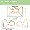 6Pcs Alloy Belt Buckles FIND-BC0004-73G-2