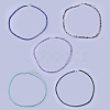 Natural & Synthetic Mixed Gemstone Beaded Necklaces NJEW-K114-B-AM-1