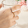 2Pcs 2 Colors Alloy with Crystal Rhinestone Finger Rings RJEW-TADJ0001-01A-6