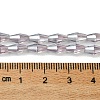 Transparent Electroplate Glass Beads X1-GLAA-K064-05A-PL06-4