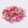 Christmas Mix Pearlized Glass Pearl Beads HY-X006-4mm-05-2