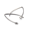 Tarnish Resistant 304 Stainless Steel Earring Hooks STAS-F191-02P-B-2