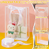 15Pcs Rectangle Transparent Folding Plastic Gift Bags with Hole Handles ABAG-UN0001-01C-5