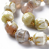 Natural Fire Crackle Agate Beads Strands G-T131-119-3