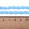 Opaque Solid Color Glass Beads Strands GLAA-N071-01A-C07-4