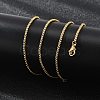 1.8mm Rack Plating Brass Box Chain Necklaces for Women Men MAK-L044-60G-2-2