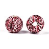 Bohemian Style Printed Schima Wood Beads WOOD-T032-31D-2