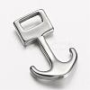 Non-Tarnish 304 Stainless Steel Anchor Hook Clasps STAS-D166-14P-2
