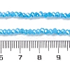 Baking Electroplate Glass Beads Strands DGLA-A039-J2MM-B12-4