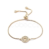 Adjustable Brass Micro Pave Cubic Zirconia Slider Bracelets BJEW-JB04982-05-1