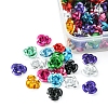 150Pcs Aluminum 3D Rose Flower FIND-FS0001-63-4