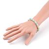 Natural Amazonite Beads Stretch Bracelets BJEW-JB03376-02-3