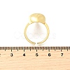 Brass Cuff Rings for Women RJEW-F184-08D-G-5