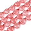 Cherry Quartz Glass Beads Strands G-NH0069-A06-2