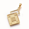 Brass Micro Pave Cubic Zirconia Jewelry Sets SJEW-F189-07G-3