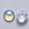 Transparent Glass Cabochons X-GLAA-S190-013A-F01-2