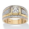 Square Alloy with Crystal Rhinestone Finger Rings FS-WG4A2D8-14-1