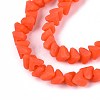 Frosted Opaque Glass Beads Strands GLAA-N017-4mm-14-4