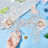 Flower Lace Embroidery Sewing Fiber Appliques DIY-WH20011-90C-3