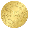Plastic Self Adhesive Gold Foil Embossed Stickers DIY-WH0211-218-1