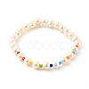 3Pcs 3 Styles Natural Cultured Freshwater Pearl Stretch Beaded Bracelets Sets BJEW-JB06266-2