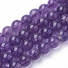 Natural Amethyst Beads Strands G-Q961-17-6mm-1