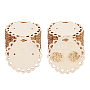 Wood Earring Display Card with Hanging Hole DIY-WH0320-20B-1