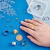 Unicraftale DIY Cone Charm Cuff Ring Making Kit STAS-UN0039-59-4