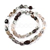 Natural Lodolite Quartz Beads Strands G-G018-66-2