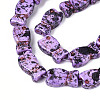 Spray Painted Synthetic Turquoise Beads Strands TURQ-T004-16D-3