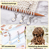 2 Sets Plating Acrylic Pendants Decoration HJEW-PH0001-59-4