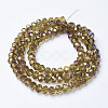 Electroplate Transparent Glass Beads Strands LS-EGLA-A034-T6mm-F13-2
