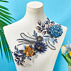 Polyester Embroidery Lace Cloth Patches AJEW-WH20070-079B-3