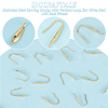 50Pcs 316 Stainless Steel Earring Hooks STAS-UN0058-85-5